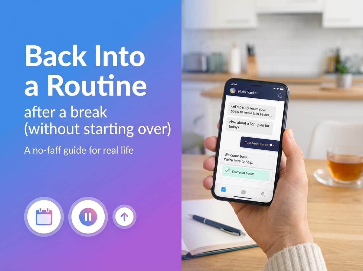 How to Get Back into a Routine After a Break (Without Starting Over)